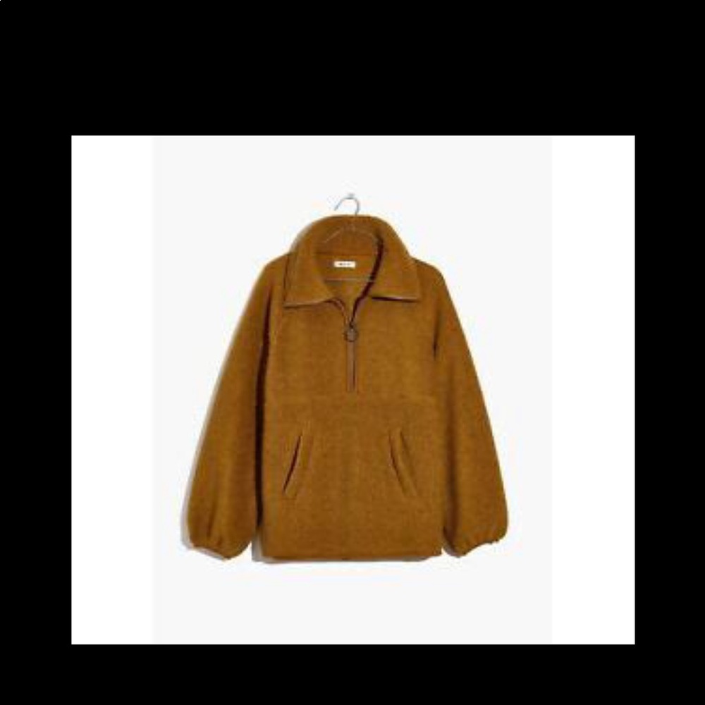 NWT Madewell 1/2 zip polartec pullover